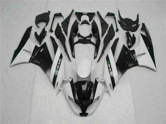 Carénage Moto Kawasaki ZX6R 2009-2012 - Noir Blanc