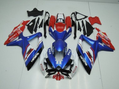 Carénage Moto Suzuki GSXR 1000 K9 2009-2016 - Bleu et Rouge