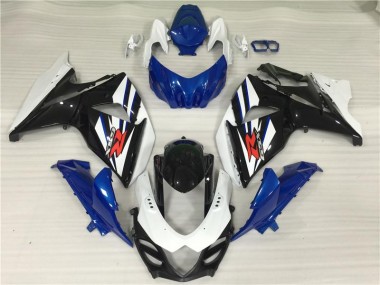 Carénages Moto Suzuki GSXR 1000 K9 2009-2016 - Blanc Bleu Noir