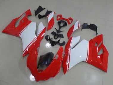 Carénage Moto Ducati 1199 2011-2014 - Rouge Blanc