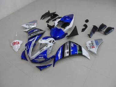 Carénages Moto Yamaha R1 2012-2014 - Bleu Blanc