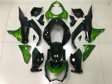 Carénages Moto Kawasaki Z800 2013-2016 - Vert Noir